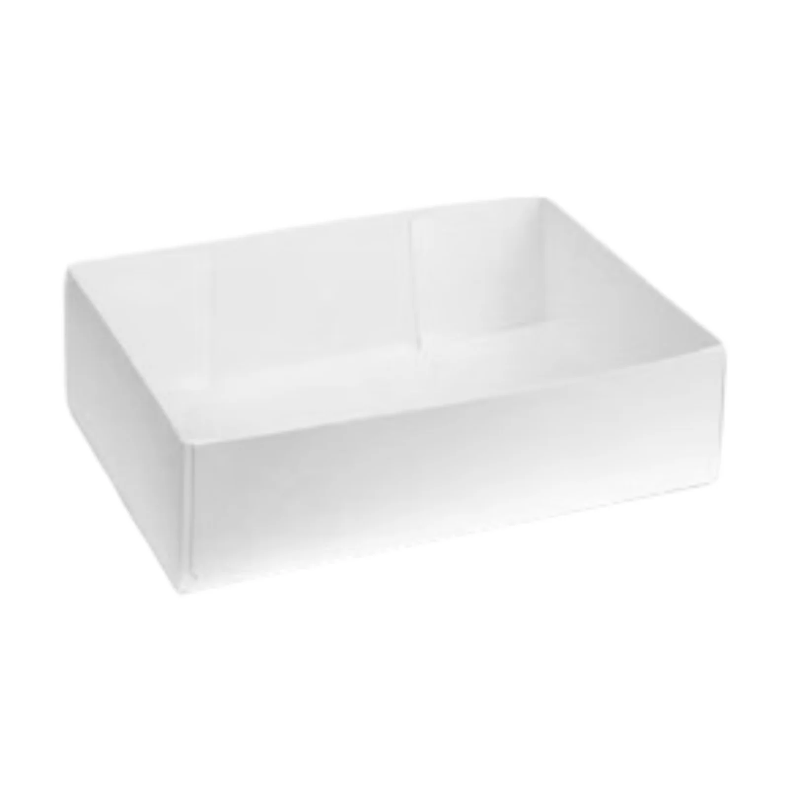 Boite sans couvercle blanc 14x10x4.7