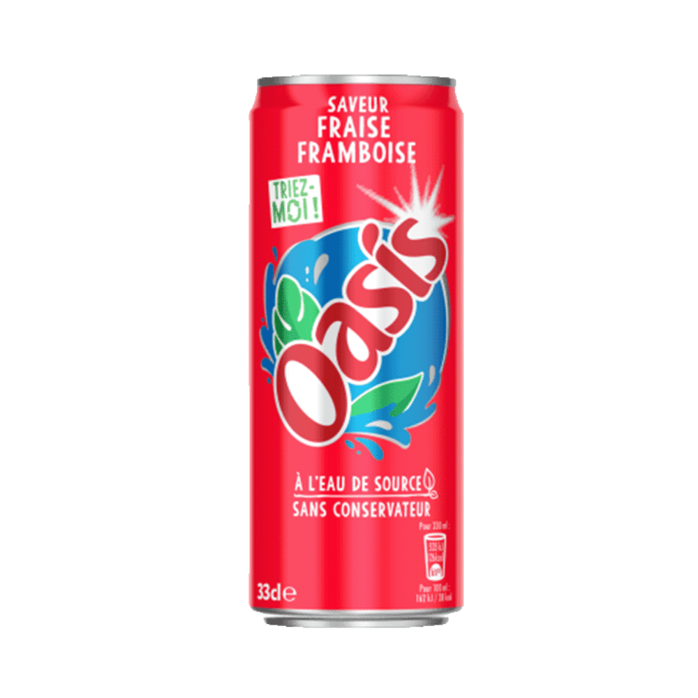 OASIS FRAISE FRAMBOISE 33CL