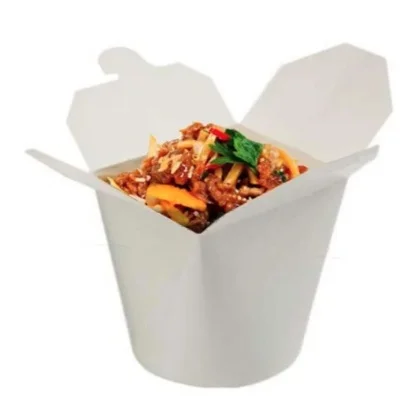 Pot à pates BLANC 480ml 50PCS E&C