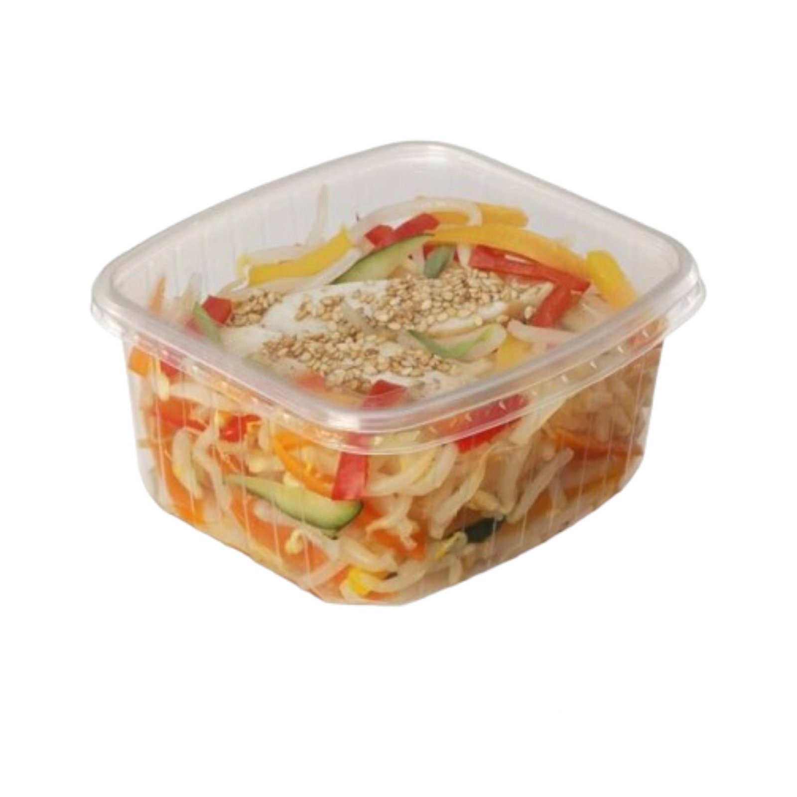 Barquette translucide 200ml (50 pcs) + couvercle