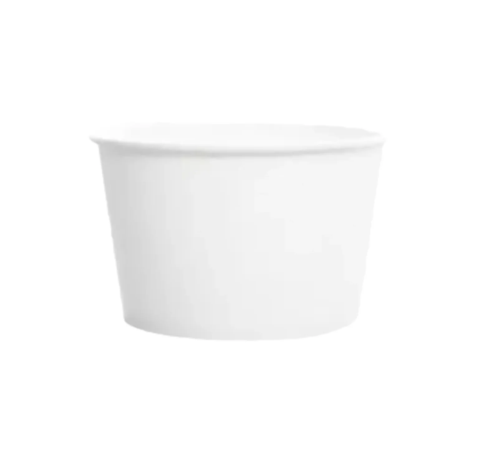 Pot TUBE carton blanc Ø90mm 240 ml (25pcs) E&C