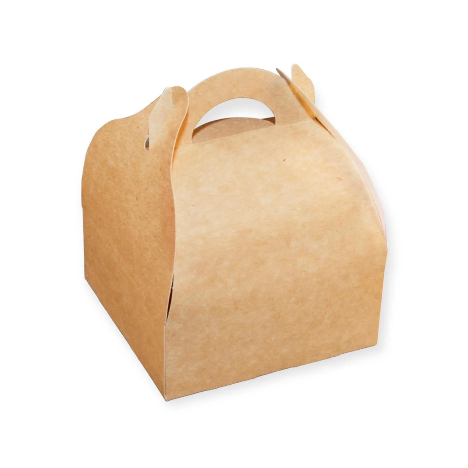 Boîte pâtissière KRAFT  à poignée 105x105