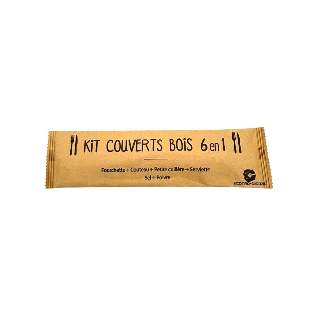 Kit couvert **6en1** en bois E&C