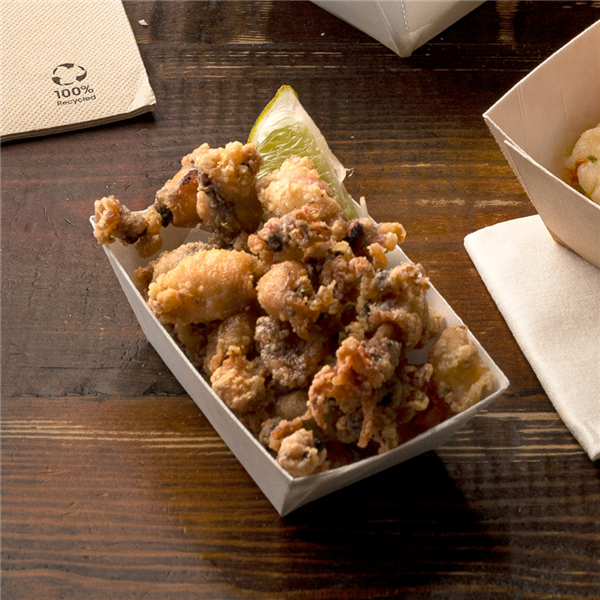 Barquette carton blanc 7,4x4,8x3,3 120 grs (2400pcs)