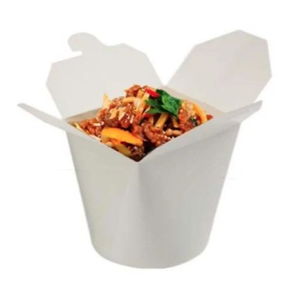 Pot à pates BLANC 480ml 500 PCS (10x50pcs) E&C