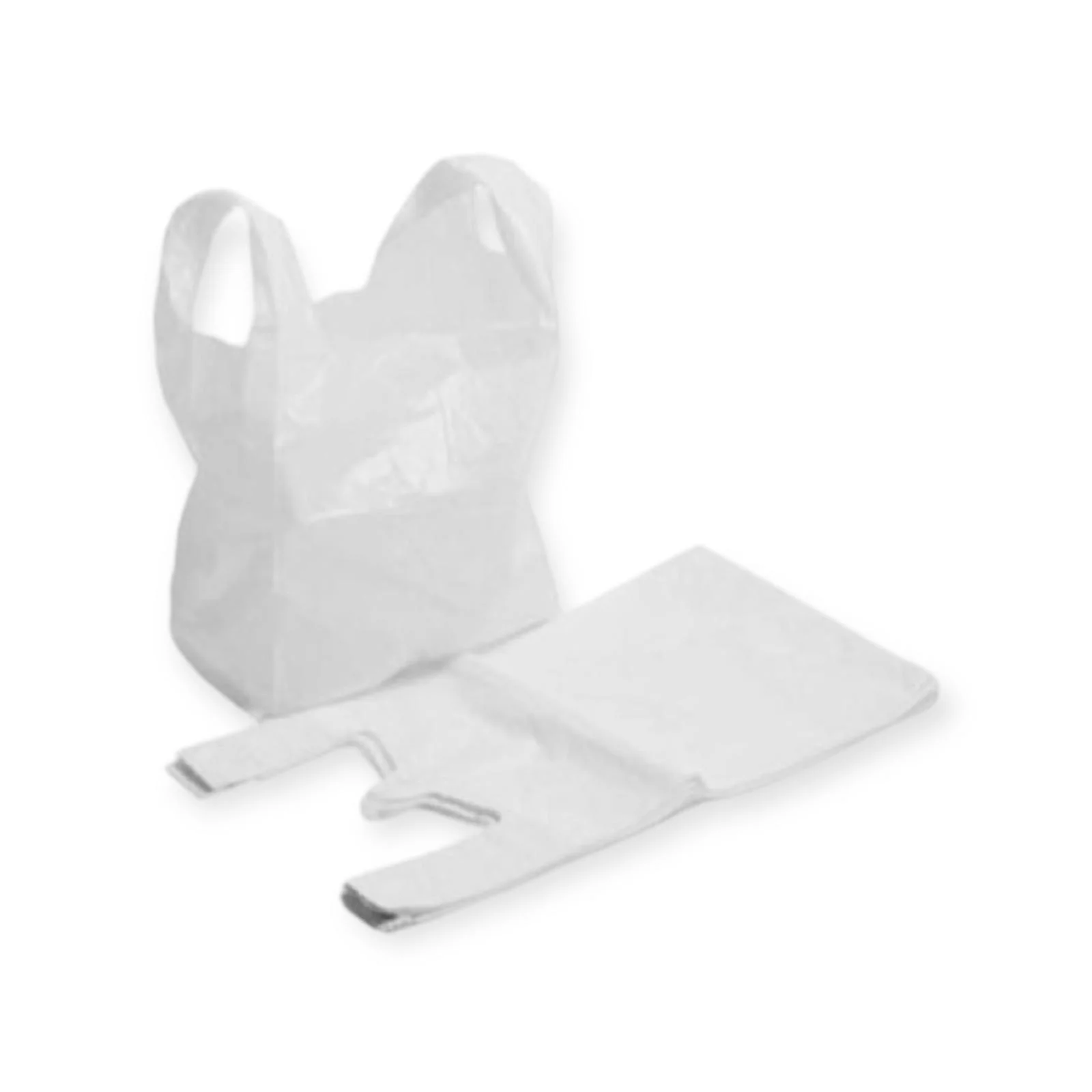 Sac bretelles 50µ BLANC 18x10x35 E&C