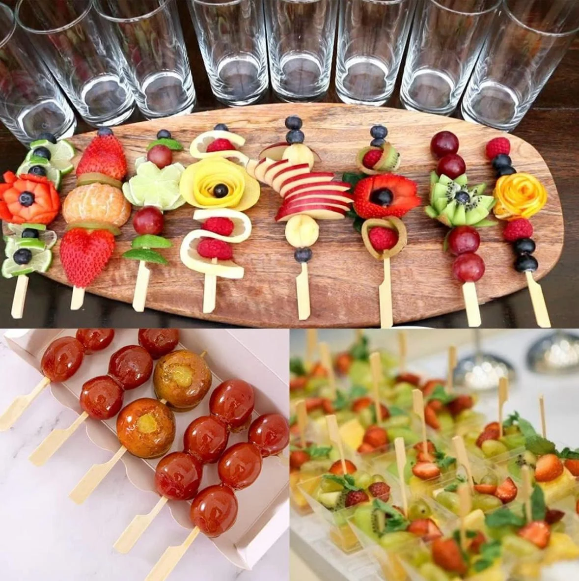 Pic burger 12 cm golf par 100pcs