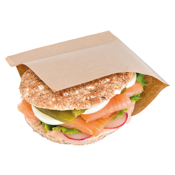 Pochette burger kraft naturel 12x12,2cm (100pcs)