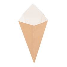 Pochette cornet frites papier journal 400g (1000 pcs)