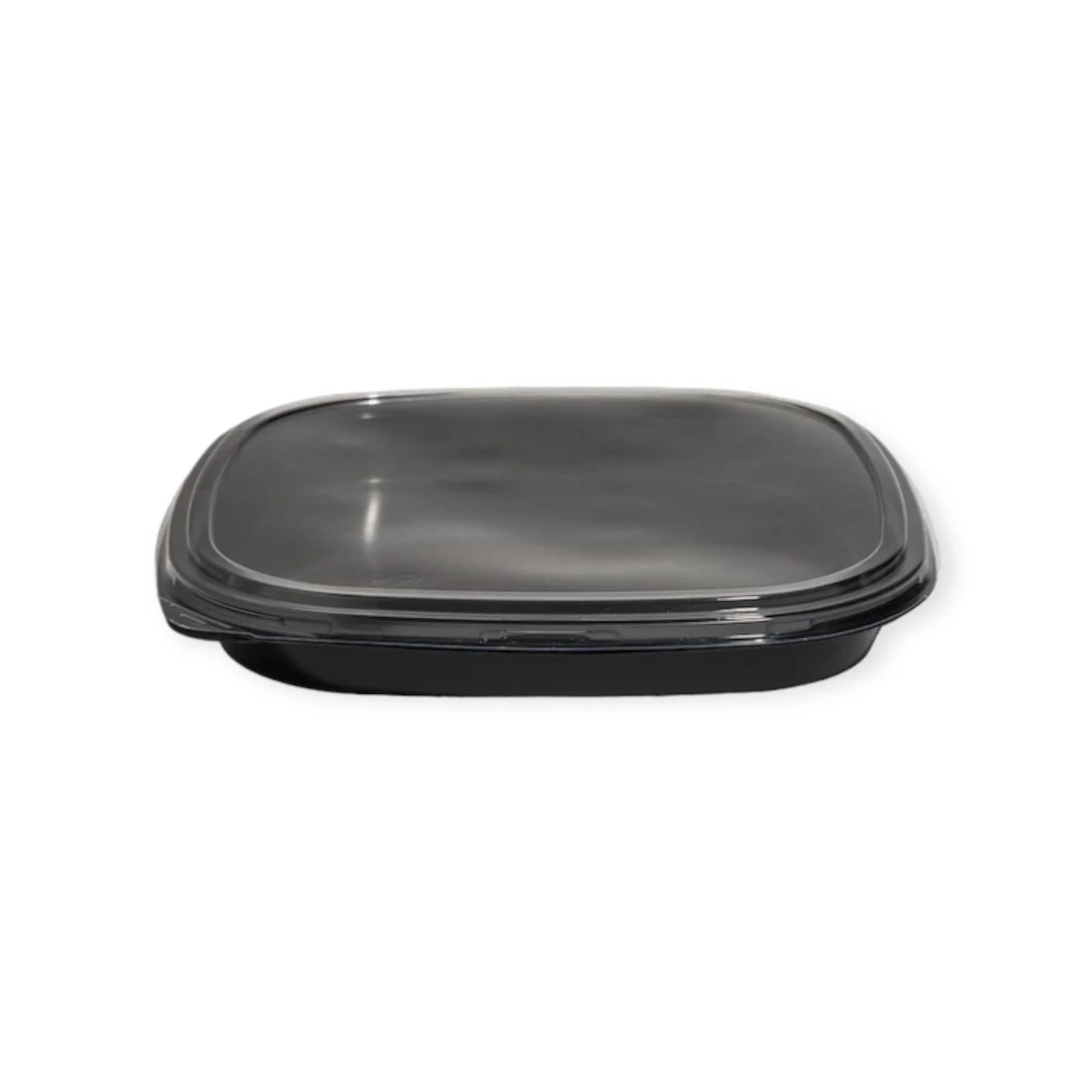 Plateau sushi carré noir + couvercle  27x27  (1x25) E&C