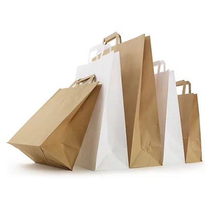 SAC KRAFT 26X17X27 BLANC 250PCS E&C