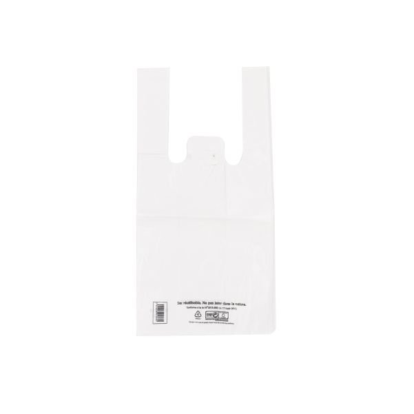 Sac bretelles 50µ BLANC 26x12x45 E&C