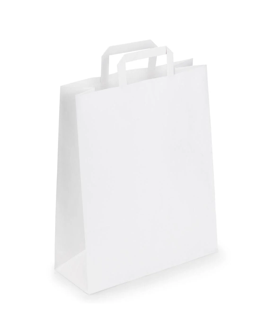 SAC KRAFT 22X10X28  BLANC 250PCS E&C