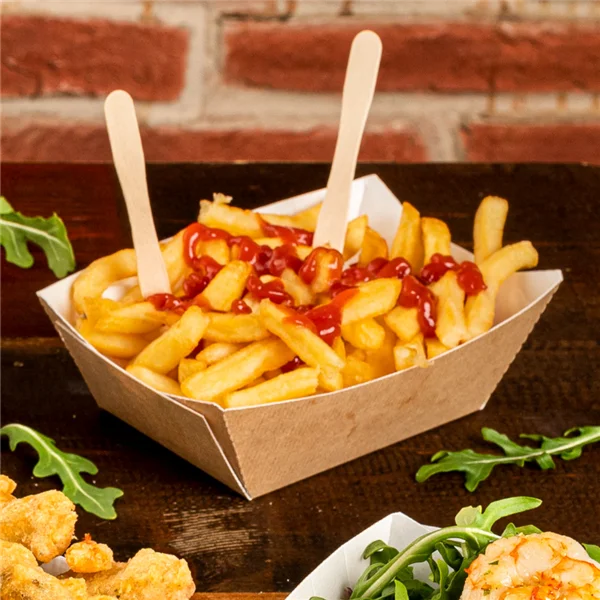 Barquette carton brun 8,5x5x4  240 grs (200pcs)