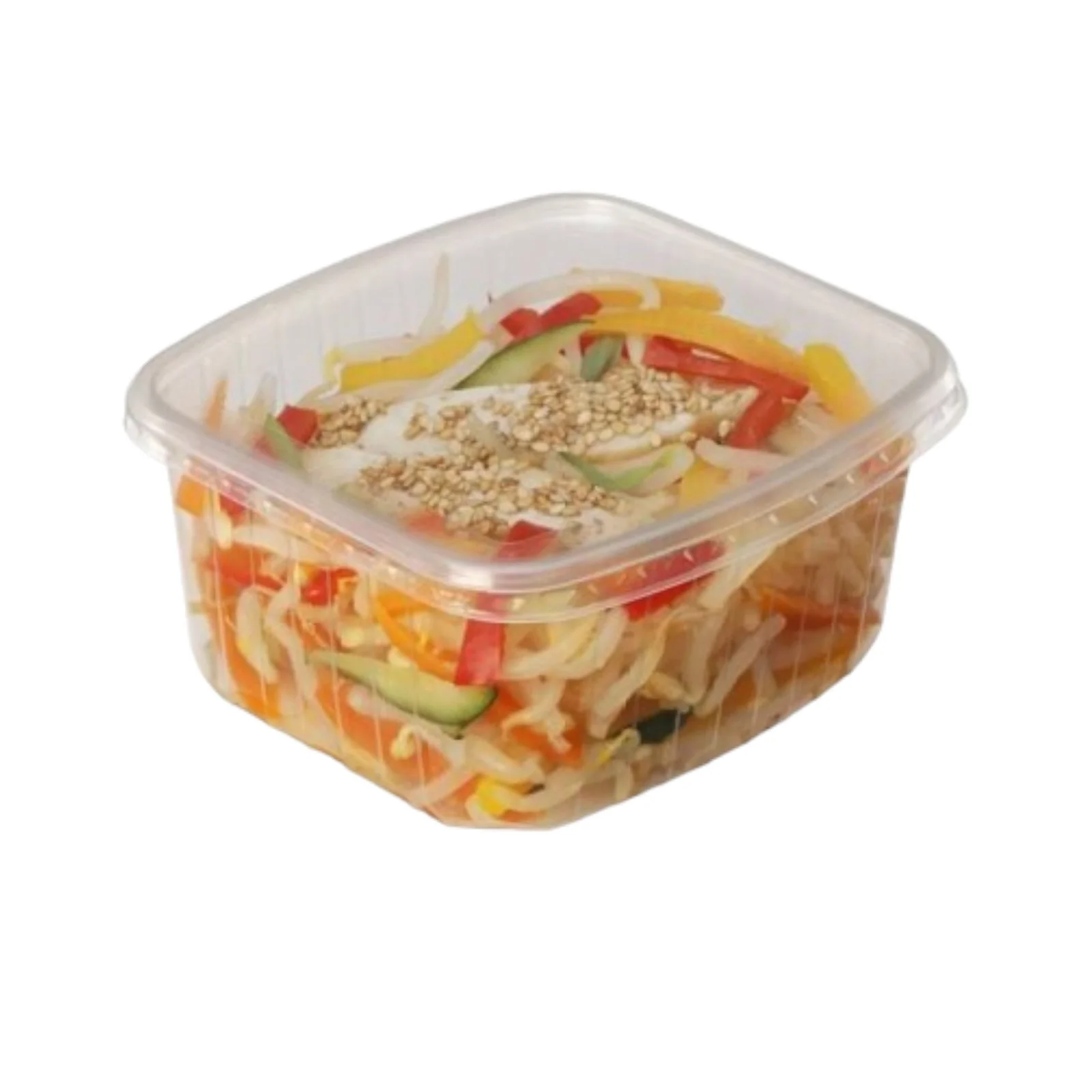 Barquette translucide 150ml (100 pcs) + couvercle