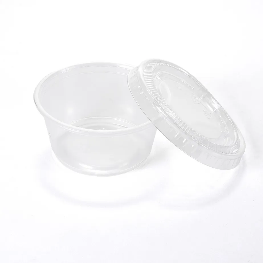 Couvercle pot à sauce PET 2oz par 50 pcs